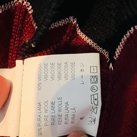 Vintage Y2K Missoni Knit V Neck Sweater Dress Casual Zig Zag Cap Slv DIY - 6 - Picture 6 of 7